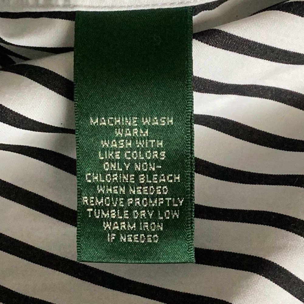 LRL Striped Button Down with Crest - image 7